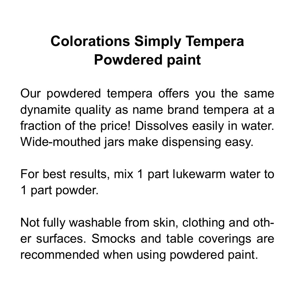 COLORATIONS POWDER TEMPERA 1LB - GREEN
