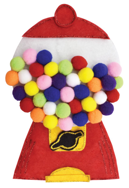 SELFADHESIVE POMS ASST 8 COLORS 240CT