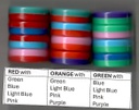 BUTTON MAGNET CIRCLE-SINGLE (7.6cmx7.6cm)(3cmx3cm) (each button is 2 colors)