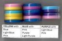 BUTTON MAGNET CIRCLE-SINGLE (7.6cmx7.6cm)(3cmx3cm) (each button is 2 colors)