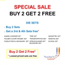 ACCUCUT  DIE SET (11&amp;13) FOLDER-SLASH (ex lg) &amp; DOOR HANGER (2 DIES)