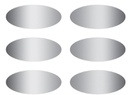 SCRATCH OFF STICKERS OVALS (180stickers) (7cm-2.7'')