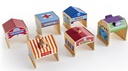 Community Buildings: Set of 6 Wooden Toys (2+yrs)