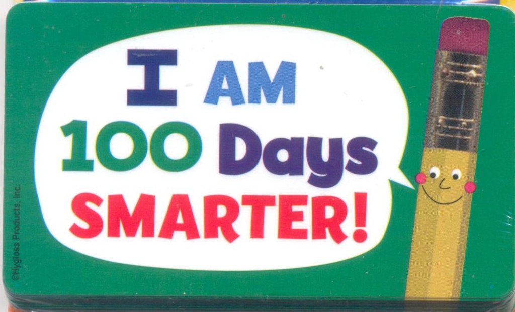 Classroom Stickers, (25 stickers) I am 100 Days Smarter!