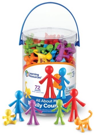 All About Me Family Counters (72 counters/6 colors)(3+yrs)