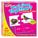 What Goes Together? Puzzles (24pcs 2 sided)(3+ages)(3''x3'')(7.6cmx7.6cm)