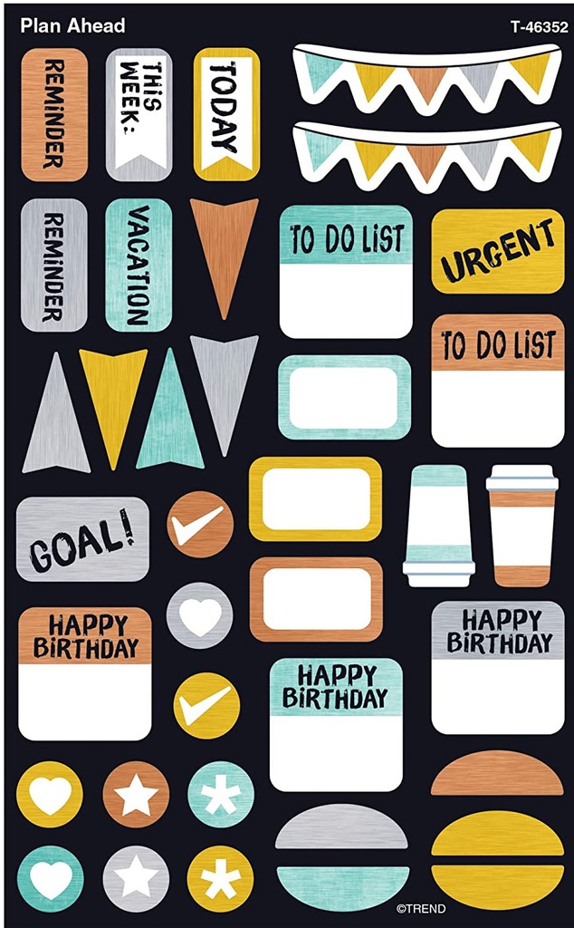 I*Metal Plan Ahead PLANNER STICKERS (8sheets)(304stickers)
