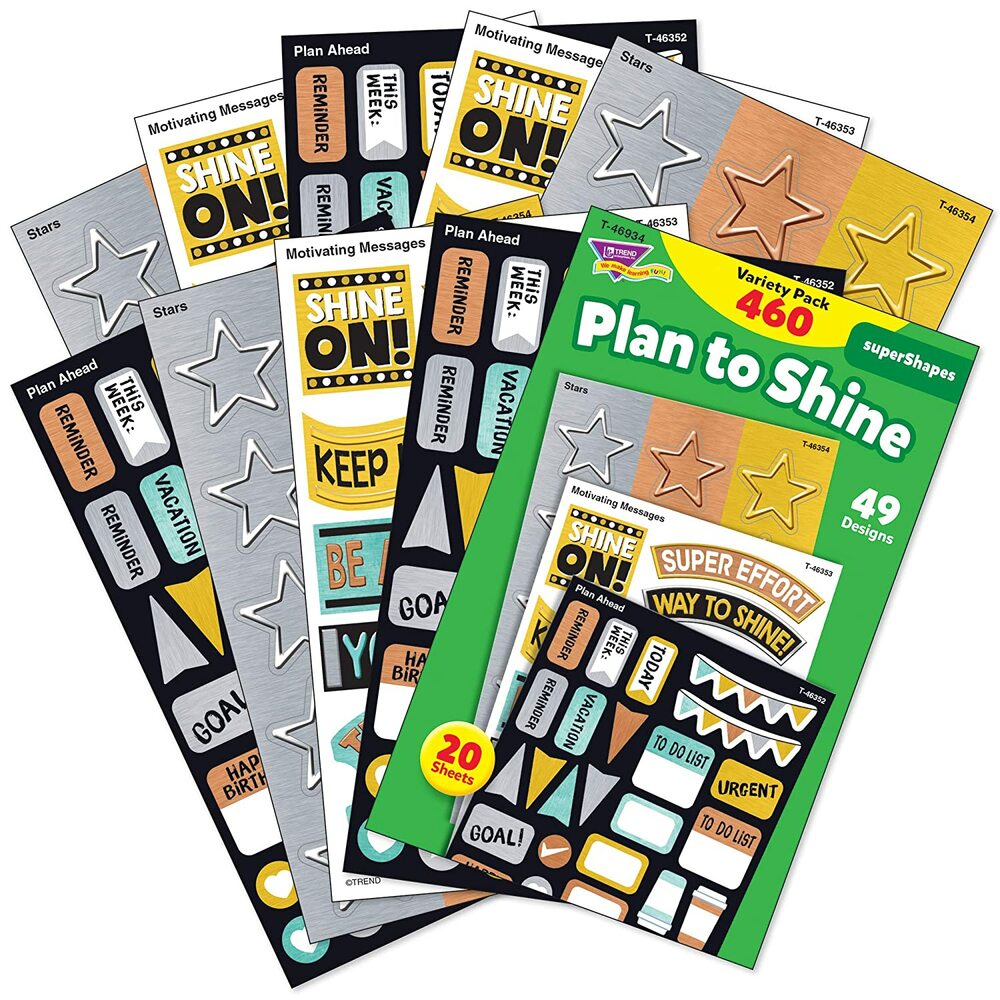 I*Metal Plan to Shine Stickers (20sheets)(460stickers)