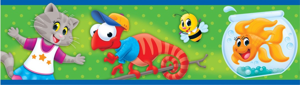 Playtime Pals Borders (2.75''x35.75')(6.9cmx10.8m)(11pcs)