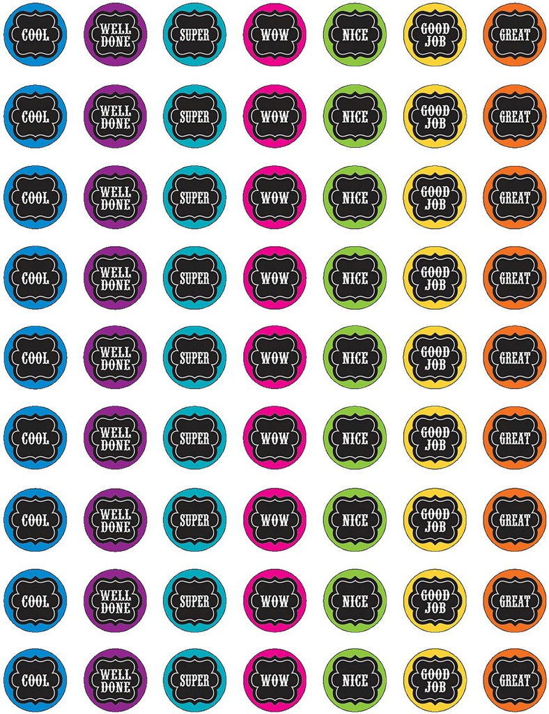 Chalkboard Brights Mini Stickers(378stickers)