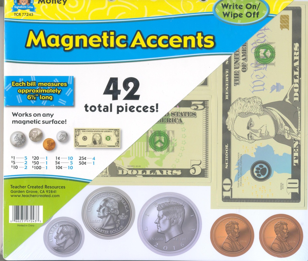 Money Magnetic Accents(42pcs)(6.5''-16.5cm)