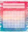 Watercolor Incentive Chart Pad(1)/Sticker (3) Set(15.2cmx13.3cm)(6''x5.2'')(36pcs)