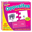 Opposites Fun to know Puzzles 24 two-sided Puzzles (GR.PREK +AGE 3+)  (48pcs)