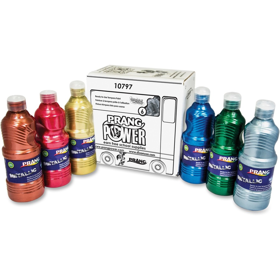Washable Ready-to-Use Paint - (16 oz=473ml) - Metallic - (6 Colors)