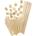 STEM Basics: WOOD CONSTRUCTION KIT    Age: 5+(66 pcs)