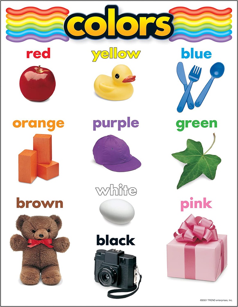 COLORS Chart (17&quot;x22&quot;) (43cm x 56cm)