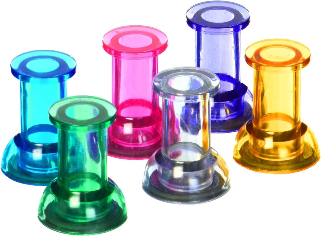 Jumbo Push Pin Magnets (set/2) Color choices: Clear, Pink, Yellow, Green, Blue, Purple