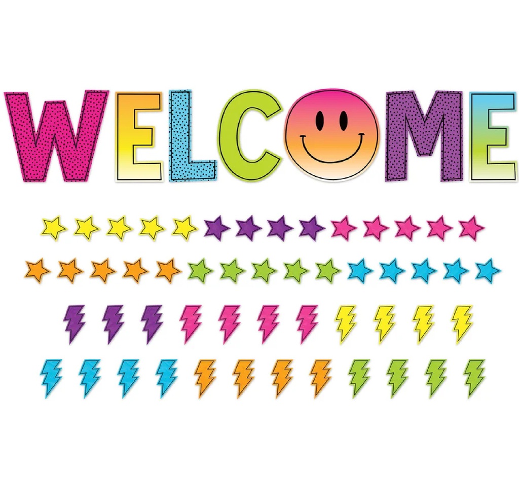 Brights 4Ever Welcome! BB Set (Letter 13&quot;-33cm tall) (Word spans 7'-2.2m) (59pcs)