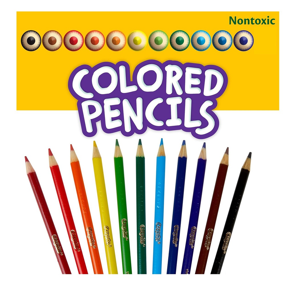 CRAYOLA COLOR PENCILS-(11pcs)