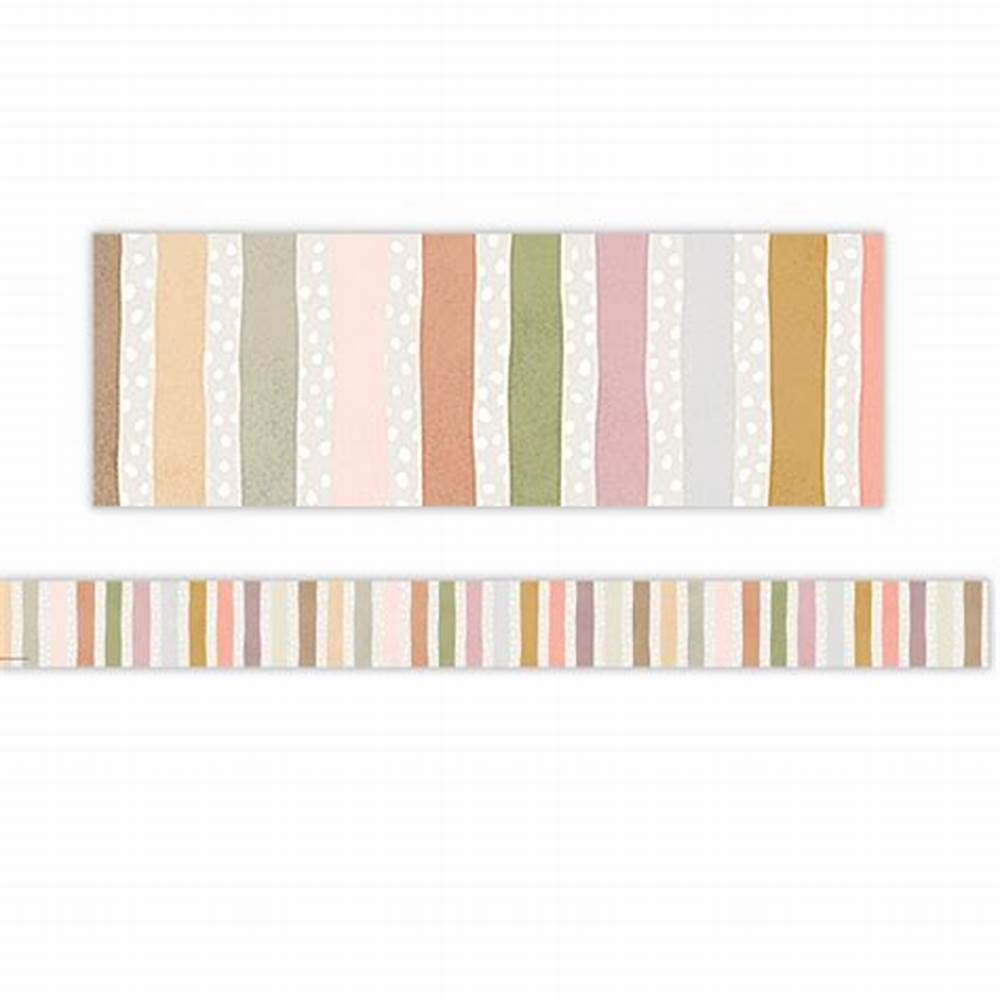 Terrazzo Tones Stripes Straight Border  (12pcs)(3''x35'')(7.6cmx89cm)