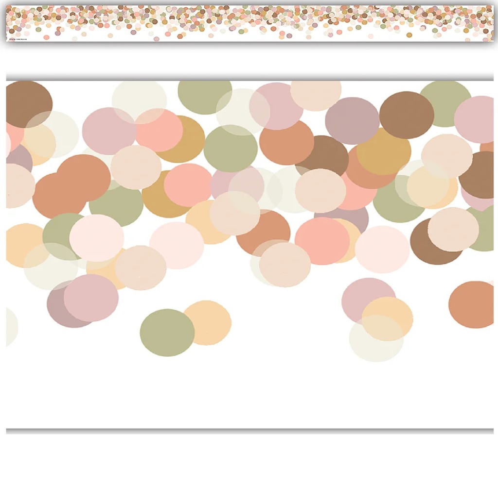Calming Confetti Straight Border Trim (12pcs)(3''x35'')(7.6cmx89cm)