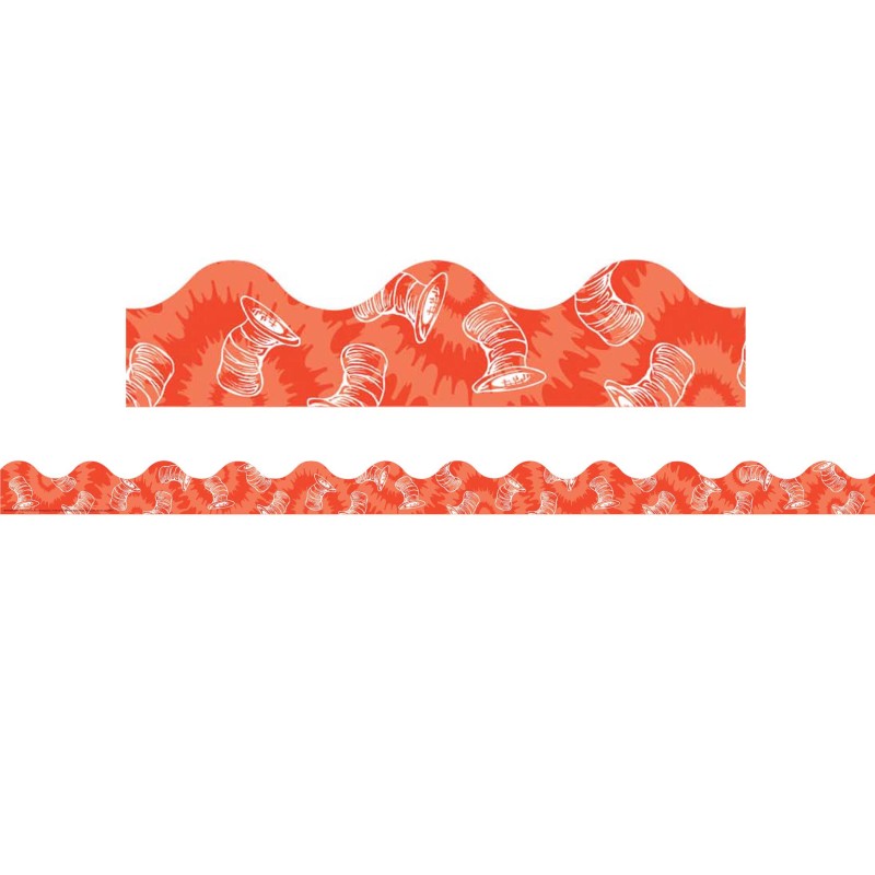 DR SEUSS CAT HAT TIE-DYE DECO TRIM (12pcs)(2.25''x37'')(5.7cmx94cm)