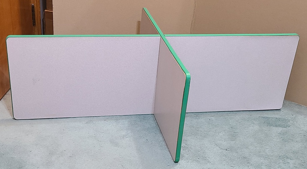 Jonticraft Study Carrel Gray/Green [Fits (30&quot;x48&quot;)(76cmx122cm)Table] Slightly damaged