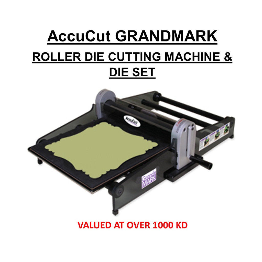 ACCUCUT GRAND MARK ROLLER DIE CUTTING MACHINE SET (As is)