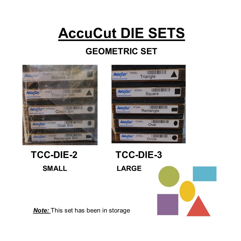 ACCUCUT  DIE SETS (2&amp;3) GEOMETRIC SET (10 DIES)