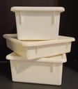 JontiCraft Tray/Tub w/cover   White   Large