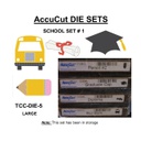 ACCUCUT  DIE SET (5) SCHOOL SET (4 DIES)