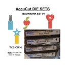 ACCUCUT  DIE SET (6) BOOKMARK SET (4 DIES)