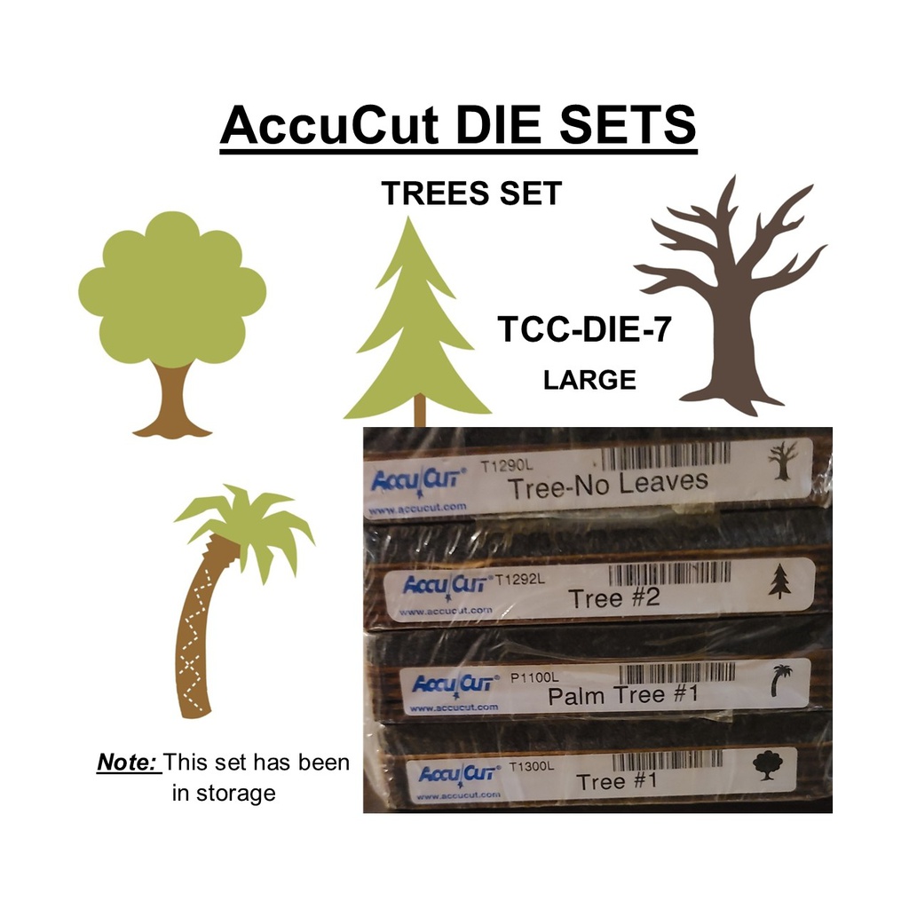 ACCUCUT  DIE SET (7) TREE SET LARGE (4 DIES)