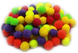 [CHL69116] POM POMS HOT COLORS (100CT)(0.5''-1.2cm)
