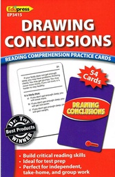 [EPX63415] Reading Comprehension Practice Cards: Drawing Conclusions (Red Level)(RL:2.0-3.5) 54 Cards