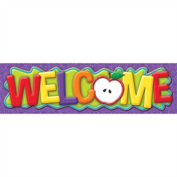 [EUX849007] COLOR MY WORLD WELCOME BANNER (45''x12'')(114.3cmx30.4cm) (1pc)