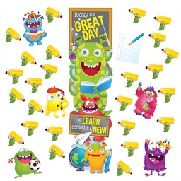 [EU849313] Learn Sometimes New Door Decor Kit  Banner  (45''(114.3cm)  (6 asst.pcs Reusable (31pcs)
