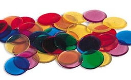 [LER0131] TRANSPARENT COUNTERS (250pcs) (0.75''=1.9cm)(5+yrs)