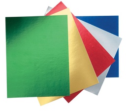 [P5520S] METALLIC BOARD 12PT 22"x28"(55.8cmx71.1cm) Asst SINGLE (Green, Gold, Red, Silver or Blue)