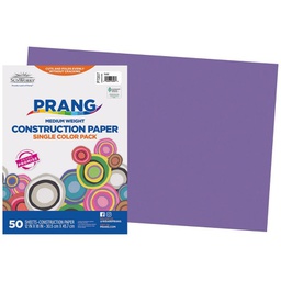 [P7207] PRANG CONSTRUCTION PAPER 12"x18" (30.5cm x 45.7cm)  VIOLET (50CT)