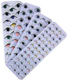 [PAC343807] PEEL &amp; STICK WIGGLE EYES PAINTED Asst (137 pcs)