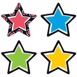 [TX10660] Bold Strokes Stars Accents Variety Pk.(24 solid (12) patterned in (4 colors (15cm) (36 pcs)
