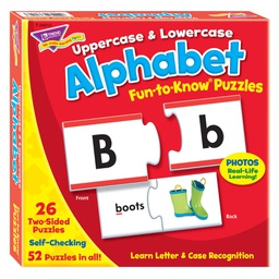 [T36010] Uppercase &amp; Lowercase Alphabet Puzzles (GR.PREK + AGE 3+) (52pcs)