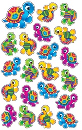 [T46343] Terrific Turtles Stickers (8sheets)(168stickers) (0.6'' to 1'')(1.5cm to 2.5cm)