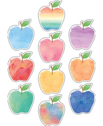 [TCR5611] Watercolor Apples Accents 6'' (15.2cm) (30pcs)
