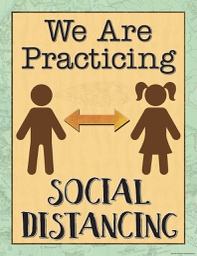 [TCR7502] TRAVEL THE MAP SOCIAL DISTANCING Chart 17''x22''(43cmx55cm)