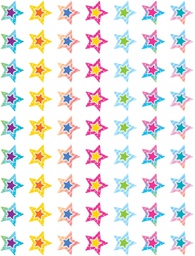[TCR8786] Colorful Vibes Stars Mini Stickers (378/pkg)