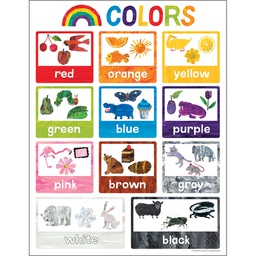 [CD114296] ERIC CARLE COLORS CHART 17''x22''(43cmx55cm)