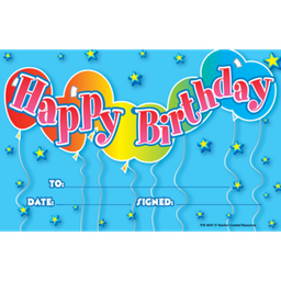 [TCR4047] Birthday 2 Awards (25pcs)(21.5cmx6.3cm)