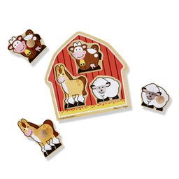 [MD2054] Barnyard Animals Jumbo Knob (1+yrs)